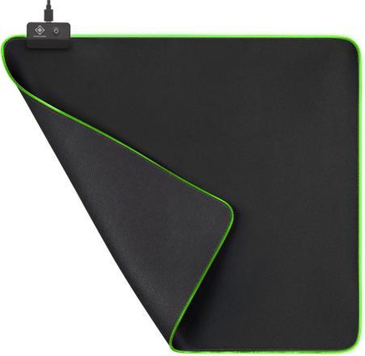 DELTACO GAM-078 - Gaming Muismat XL - RGB Gaming Muismat XL (450x400x4 mm)